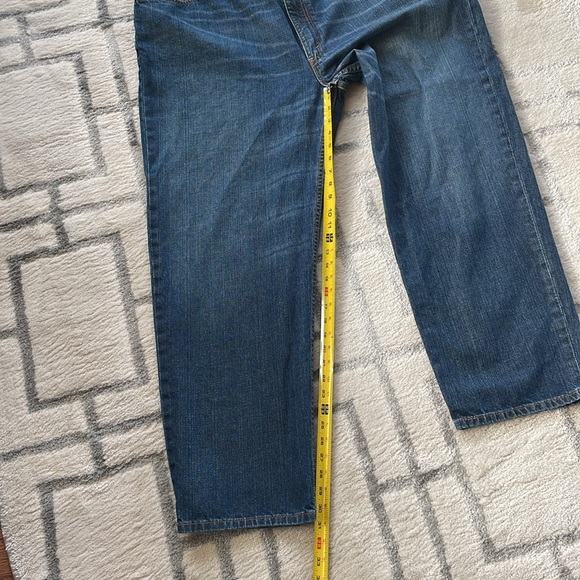 Levi’s men’s 550 whispered slightly medium washed distressed blue jeans 48X32 - Picture 5 of 10